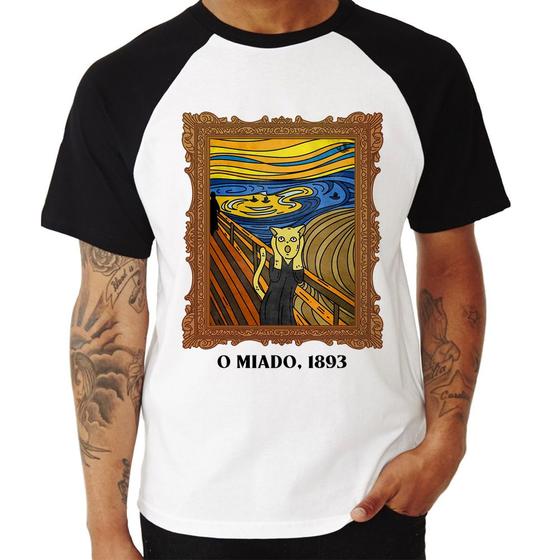 Imagem de Camiseta Raglan O miado, 1893 - Foca na Moda