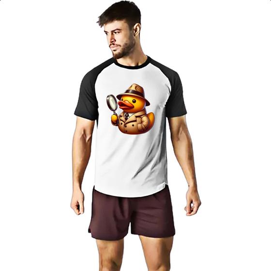 Imagem de Camiseta Raglan Patinho de borracha Detetive