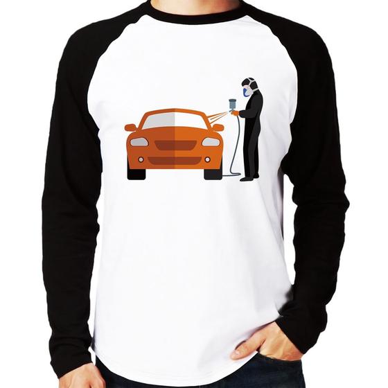 Imagem de Camiseta Raglan Pintor Automotivo Manga Longa - Foca na Moda