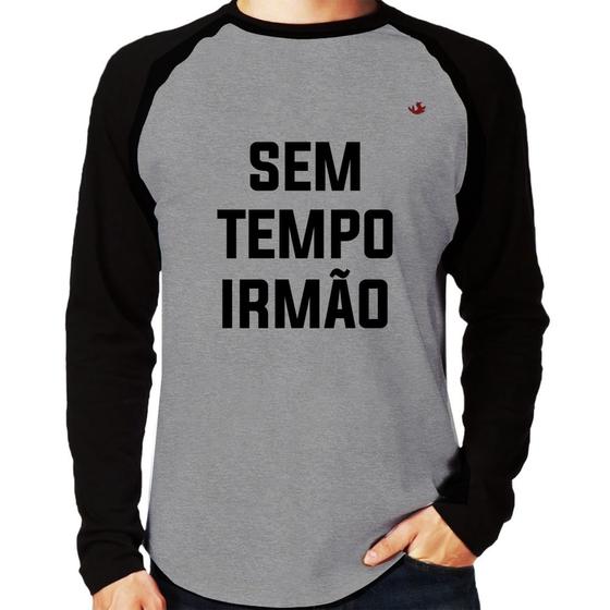 Imagem de Camiseta Raglan Sem tempo irmão Manga Longa - Foca na Moda