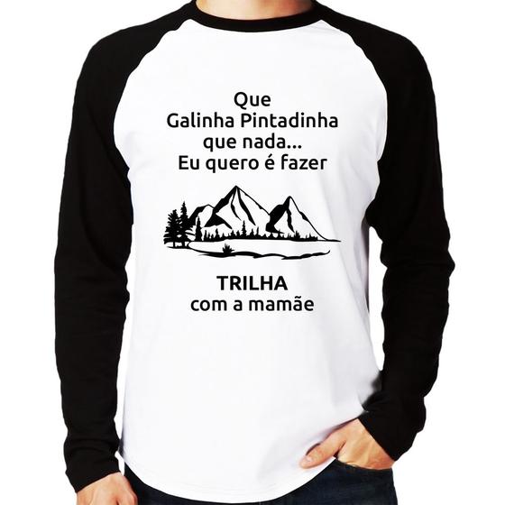 Imagem de Camiseta Raglan Trilha com a mamãe Trekking Manga Longa - Foca na Moda