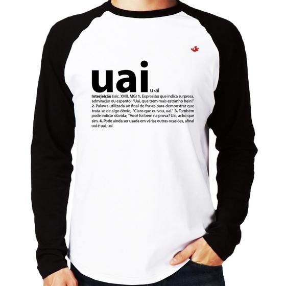 Imagem de Camiseta Raglan Uai - Significado Manga Longa - Foca na Moda