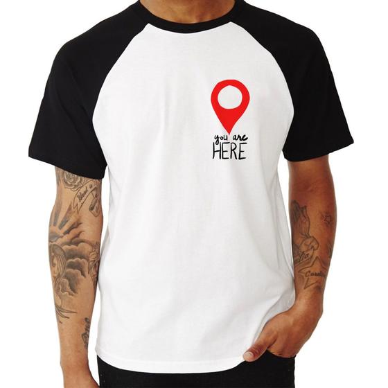 Imagem de Camiseta Raglan You Are Here - Foca na Moda