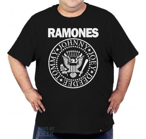 Imagem de Camiseta Ramones Plus Size Grande Banda Rock Anos80 Clássico