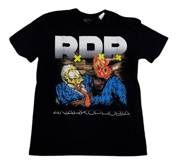 Imagem de Camiseta Ratos De Porão Anarkophobia Blusa Oficial Licenciado Banda Punk Rock Of0044 BM