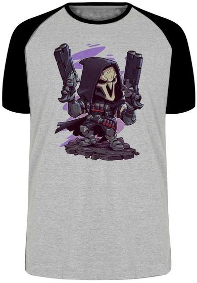 Imagem de Camiseta Reaper Overwatch  Blusa Plus Size extra grande adulto ou infantil