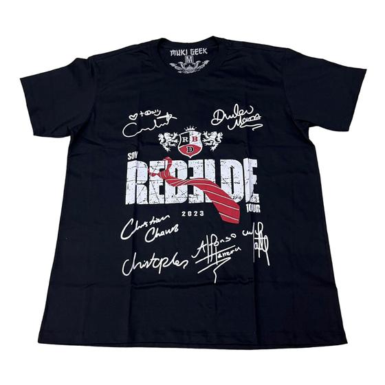 Imagem de Camiseta Rebelde RBD Blusa Adulto Unissex Show Tour Sf1354 SF1353