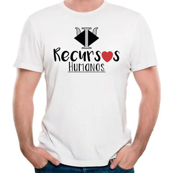 Imagem de Camiseta recursos humanos curso faculdade rh universitário