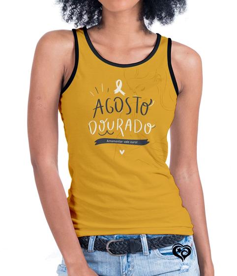 Imagem de Camiseta regata Agosto Dourado FEMININA Amarelo