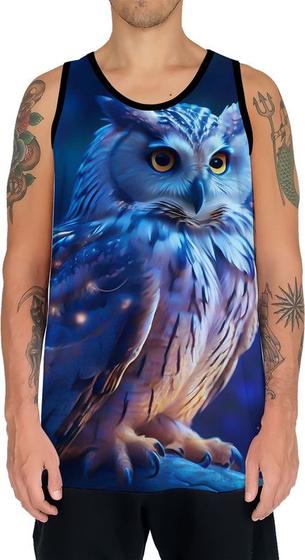 Imagem de Camiseta Regata Animais Corujas Misticas Aves Noturnas HD 1