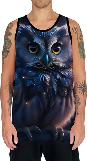 Imagem de Camiseta Regata Animais Corujas Misticas Aves Noturnas HD 10