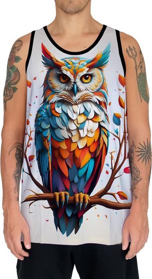Imagem de Camiseta Regata Animais Corujas Misticas Aves Noturnas HD 17