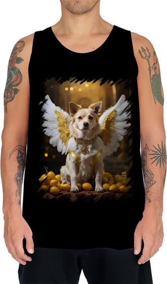 Imagem de Camiseta Regata Anjo Canino Cão Angelical 8