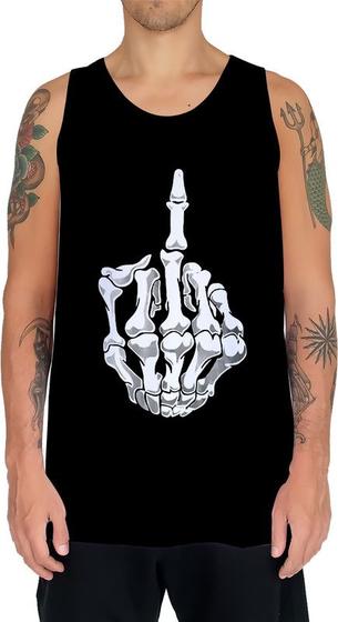 Imagem de Camiseta Regata Arte Tumblr Esqueletos Caveira Ossos Moda 10