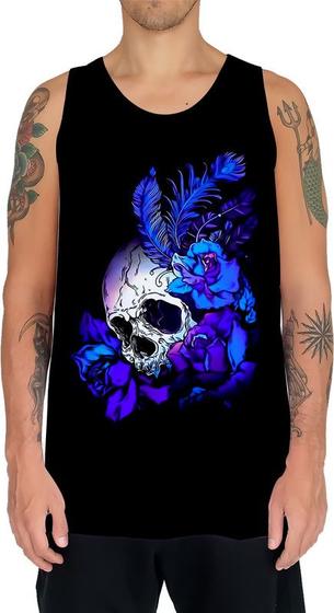 Imagem de Camiseta Regata Arte Tumblr Esqueletos Caveira Ossos Moda 6