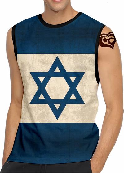 Imagem de Camiseta Regata Bandeira Israel MASCULINA