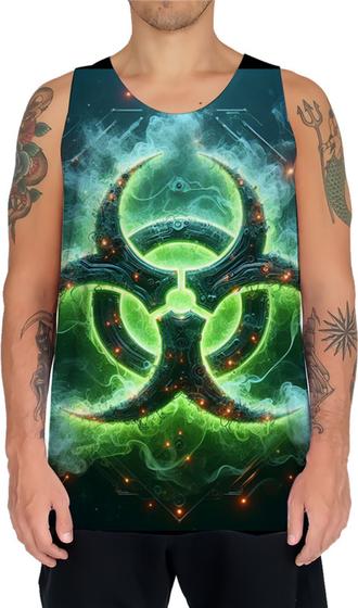 Imagem de Camiseta Regata Biohazard Perigo Biológico Stay Away 5