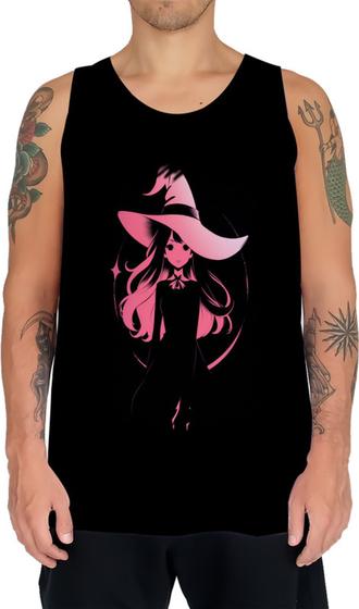 Imagem de Camiseta Regata Bruxa Halloween Rosa 10