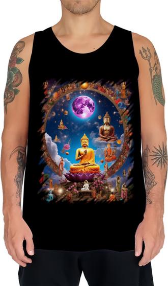 Imagem de Camiseta Regata Buda Universo Lótus Imortalidade 11