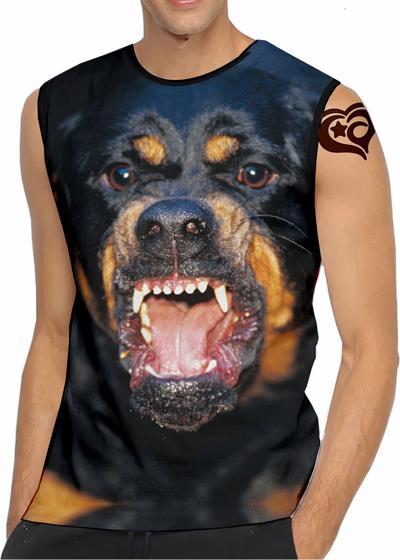 Imagem de Camiseta Regata Cachorro MASCULINA Cão Rottweiler Dog