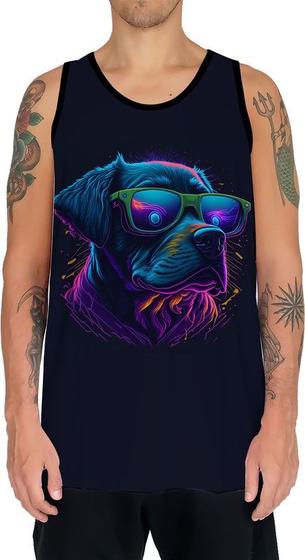 Imagem de Camiseta Regata Cachorro Neon Cão Animais de Estimação 3