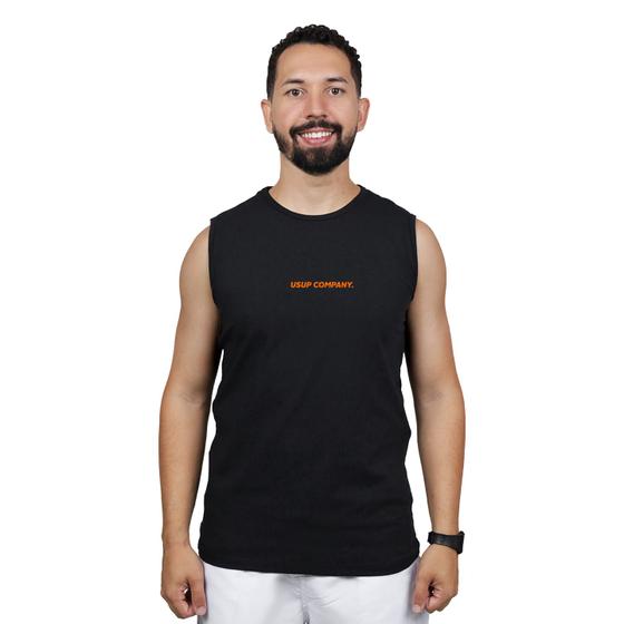Imagem de Camiseta Regata Camisa Masculina Para Ir A Praia Verão Tecido C/ Elastano Fresco Sol