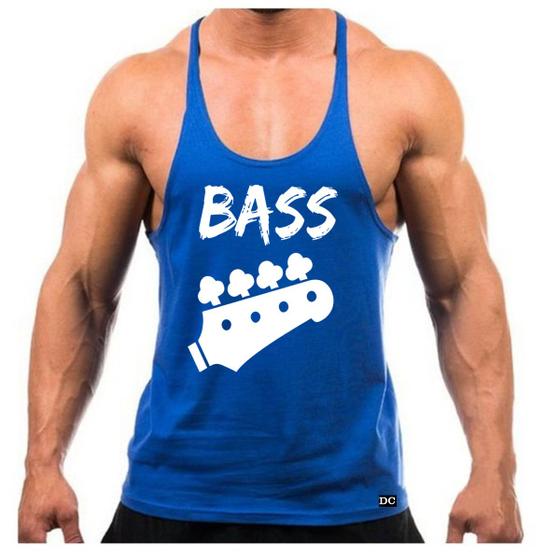 Imagem de Camiseta Regata Cavada Masculina Academia Treino Bass