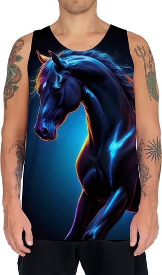 Imagem de Camiseta Regata Cavalo Dark Silhueta Fantasmagórica 1