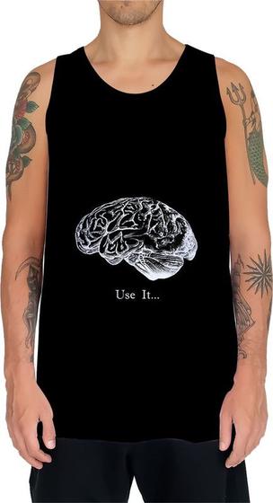 Imagem de Camiseta Regata Cérebro Inteligência Mental Psicologia HD 5