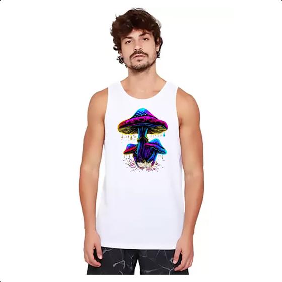 Imagem de Camiseta Regata Cogumelos neon