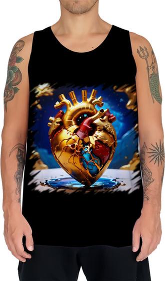 Imagem de Camiseta Regata Coração de Ouro Líquido Gold Heart 1