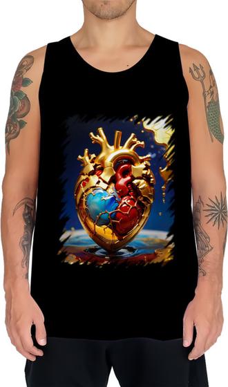 Imagem de Camiseta Regata Coração de Ouro Líquido Gold Heart 5