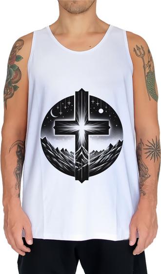 Imagem de Camiseta Regata Cruz Cristã Jesus Cristo Espinhos 4