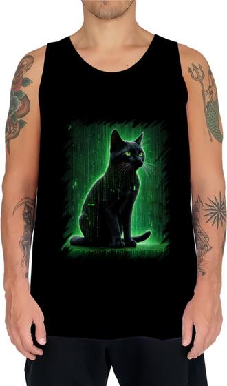 Imagem de Camiseta Regata de Gato Oráculo Hacker Binário Mat 3