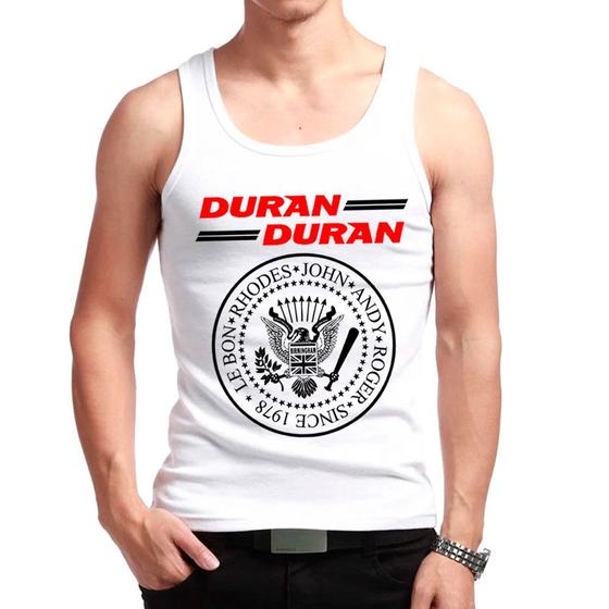 Imagem de Camiseta Regata Duran Duran, banda new wave, pop, rock anos 80, exclusiva unissex varias cores