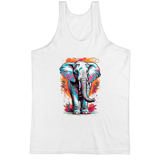 Imagem de Camiseta Regata Elefante arte psicodelica