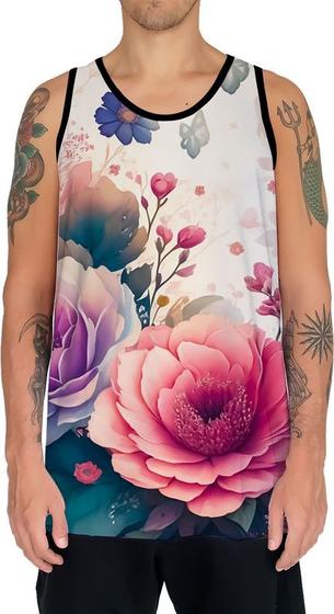 Imagem de Camiseta Regata Estampa Art Floral Flor Natureza Florida 6