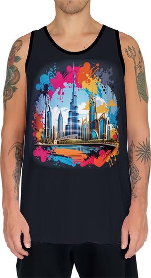 Imagem de Camiseta Regata Estampada Dubai Cidade Ostentação HD 1