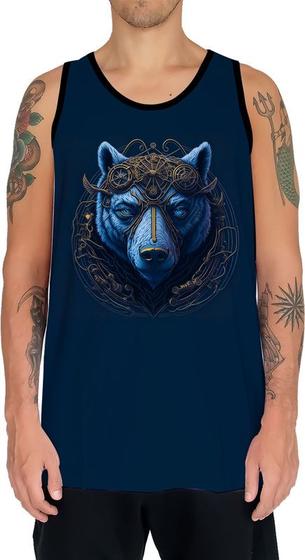 Imagem de Camiseta Regata Estampada Steampunk Urso Tecnovapor HD 6