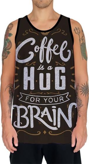 Imagem de Camiseta Regata Estampas Eu amo Café Coffee Grãos Arte HD 13