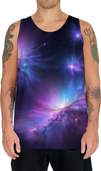 Imagem de Camiseta Regata Estrelas Espaço Universo Galaxia 3