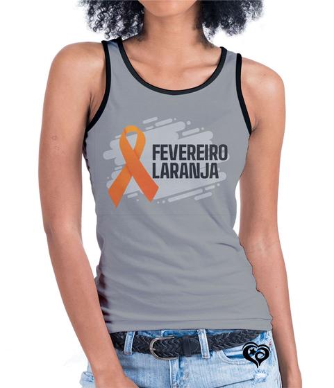 Imagem de Camiseta regata Fevereiro Laranja FEMININA