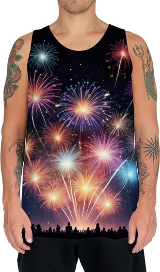 Imagem de Camiseta Regata Fogos de Artifício Rojões Ano Novo 6