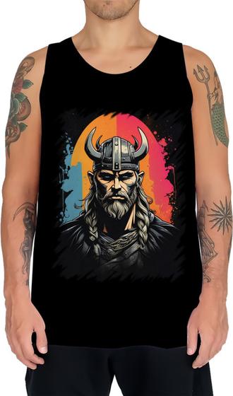 Imagem de Camiseta Regata Guerreiro Viking Nórdico Tribo 16