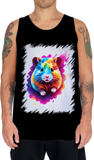 Imagem de Camiseta Regata Hamster Neon Pet Estimação 13