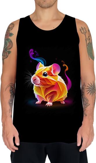 Imagem de Camiseta Regata Hamster Neon Pet Estimação 18