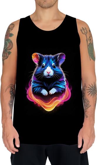 Imagem de Camiseta Regata Hamster Neon Pet Estimação 9