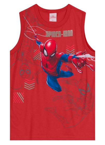 Imagem de Camiseta Regata Homem Aranha Menino Vermelho - Brandili