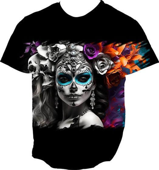 Imagem de Camiseta Regata La Catrina Mexicana Dama Esqueleto 10