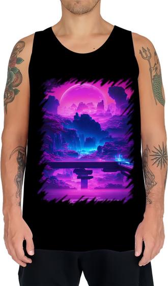 Imagem de Camiseta Regata Landscape Futuro Vaporwave 5